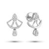 Серьги из платины с бриллиантами