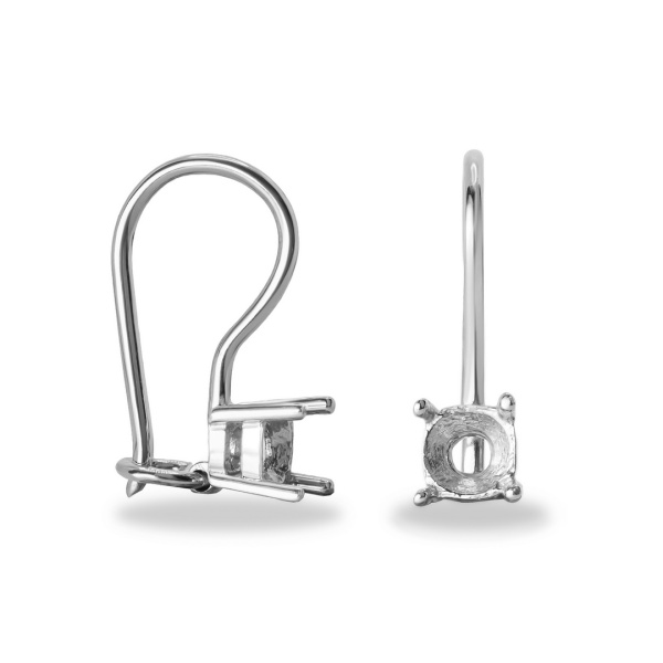 Серьги из белого золота