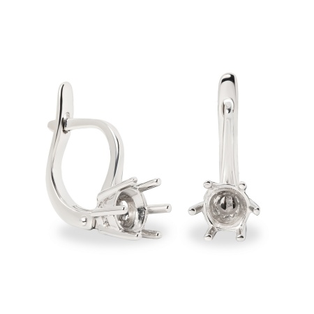 Серьги из белого золота