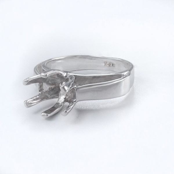 Кольцо из белого золота