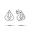 Серьги из платины с бриллиантами