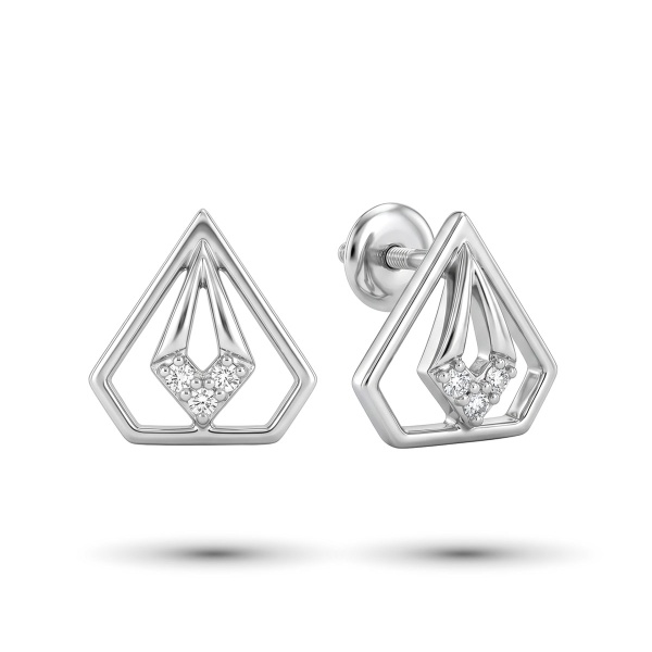Серьги из платины с бриллиантами