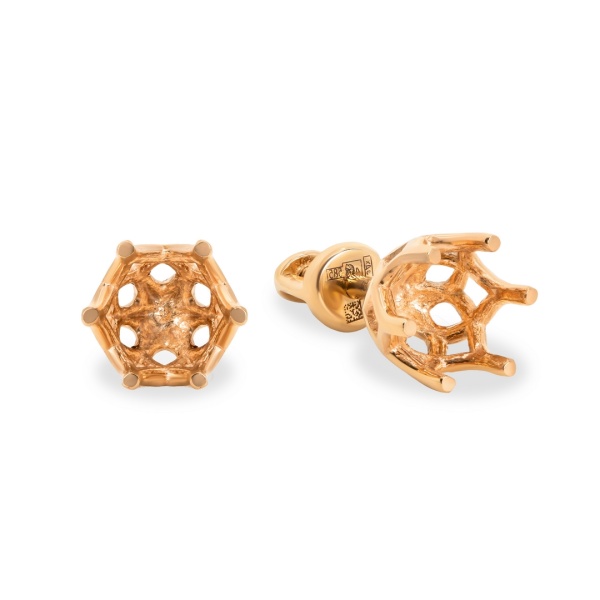 Серьги из красного золота