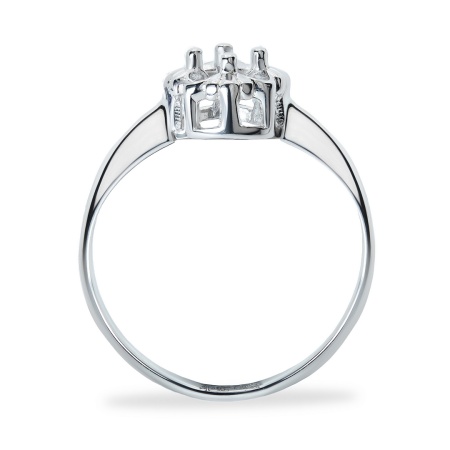 Кольцо из белого золота