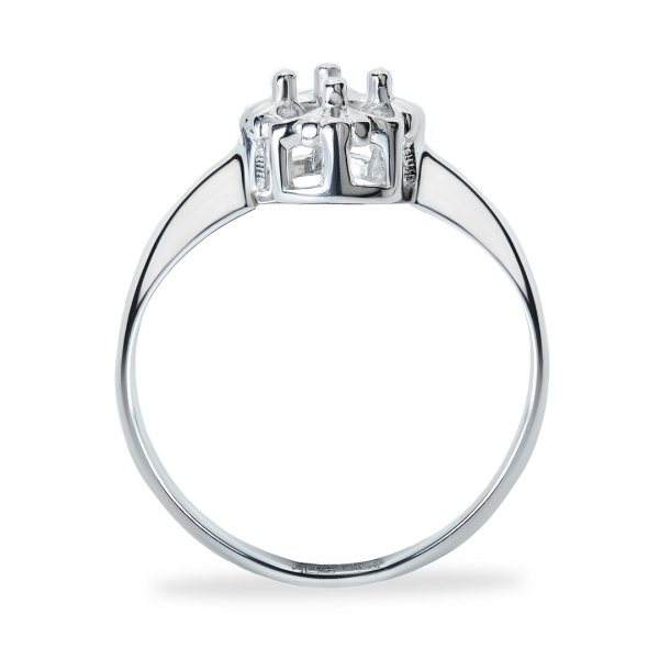 Кольцо из белого золота