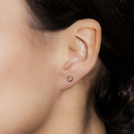 Серьги из красного золота