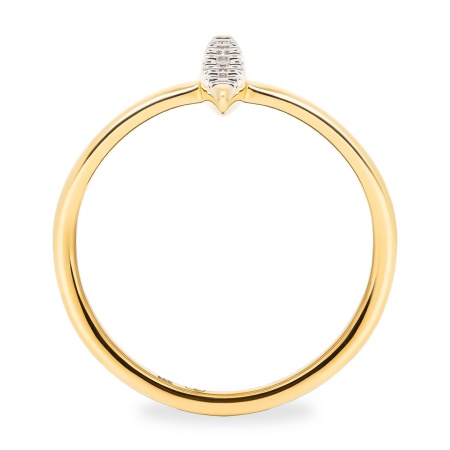 Кольцо из желтого золота с бриллиантами