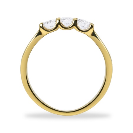 Кольцо из желтого золота с бриллиантами