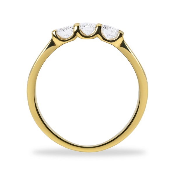 Кольцо из желтого золота с бриллиантами