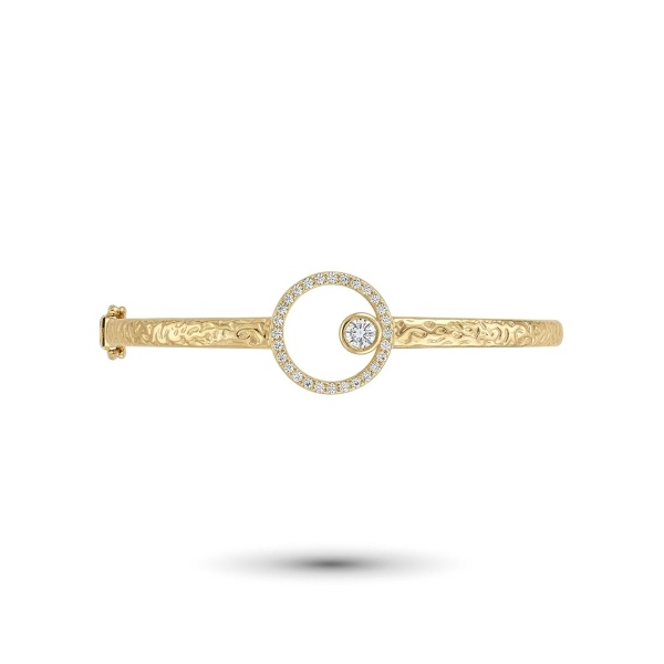 Браслет из желтого золота с бриллиантами