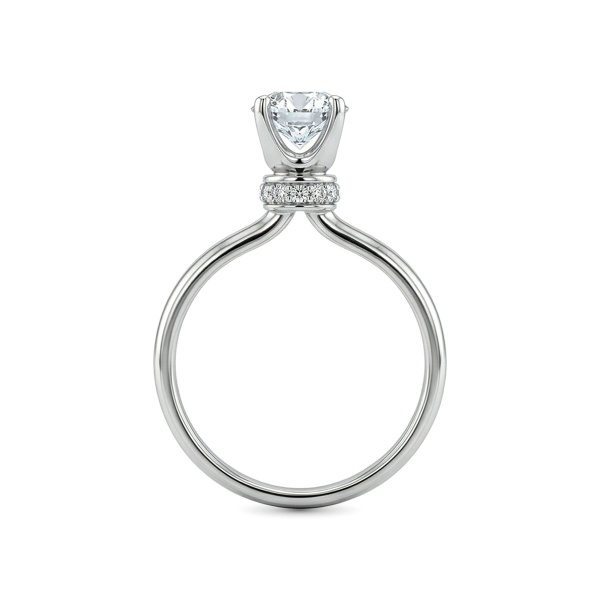 Кольцо из белого золота с бриллиантами