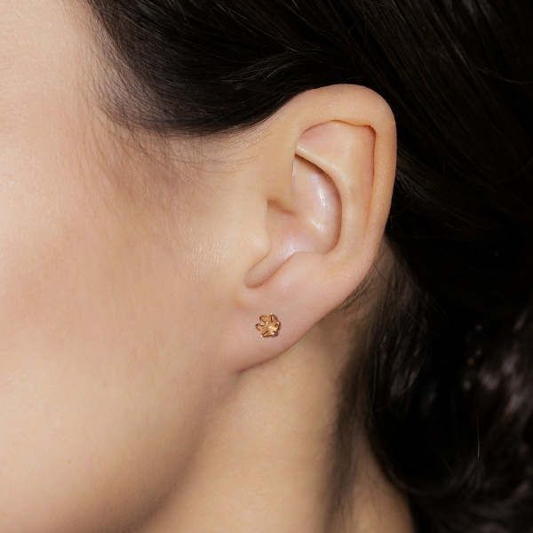 Серьги из красного золота