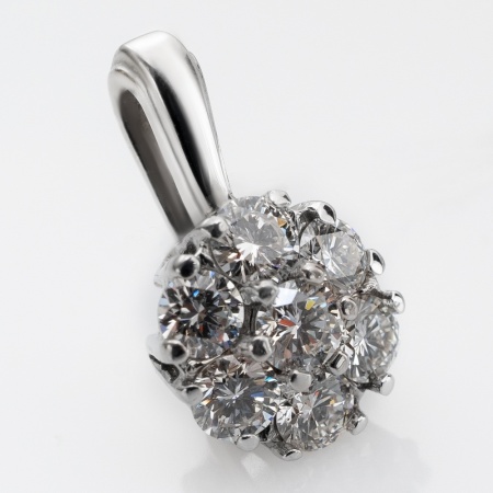 Подвеска из белого золота с бриллиантами