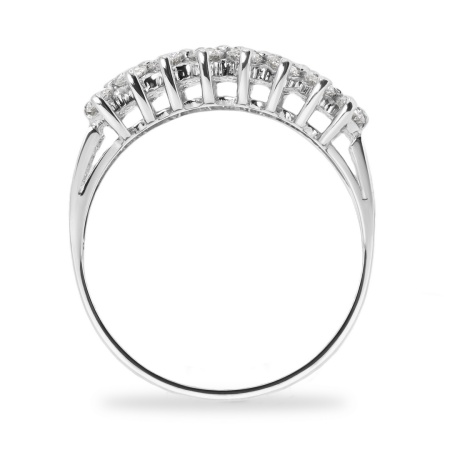 Кольцо из белого золота с бриллиантами