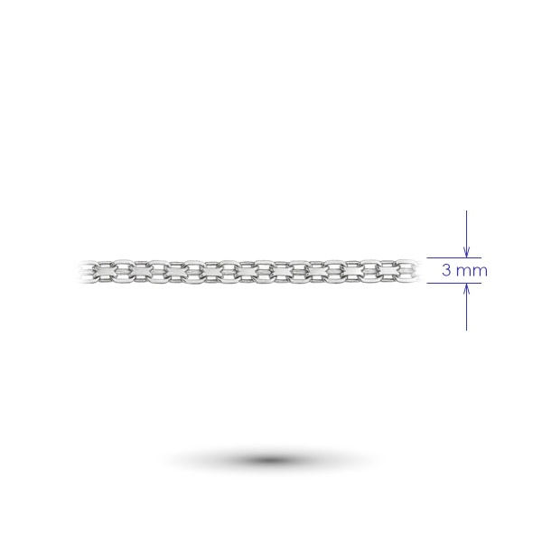 Цепь из белого золота