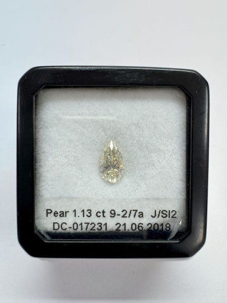 Бриллиант груша 1,130 карат