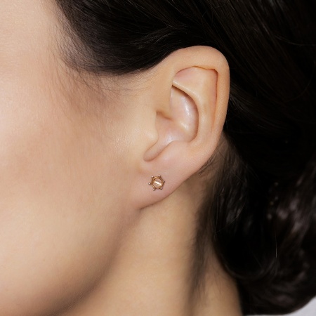 Серьги из красного золота