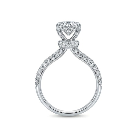 Кольцо из белого золота с бриллиантами