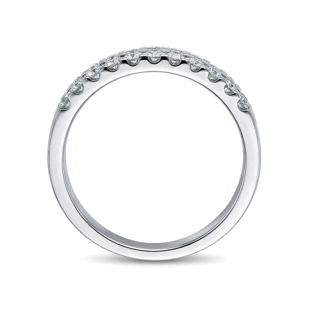 Кольцо из белого золота с бриллиантами