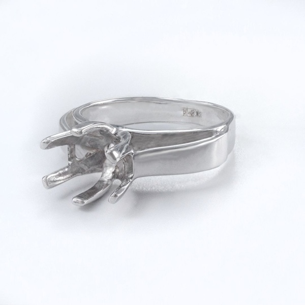 Кольцо из белого золота