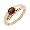 Кольцо из красного золота с гранатом