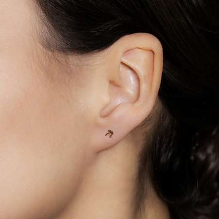 Серьги из красного золота