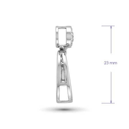 Подвеска из белого золота с бриллиантами