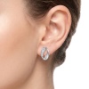 Серьги из платины с бриллиантами