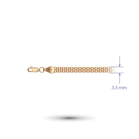 Браслет из красного золота