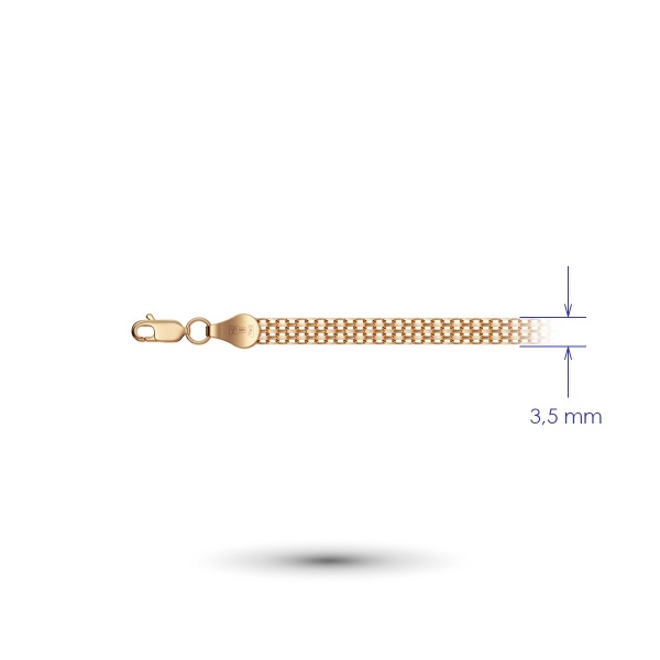 Браслет из красного золота