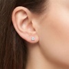 Серьги из красного золота с бриллиантами