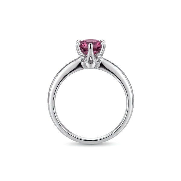 Кольцо из родированного золота с турмалинами