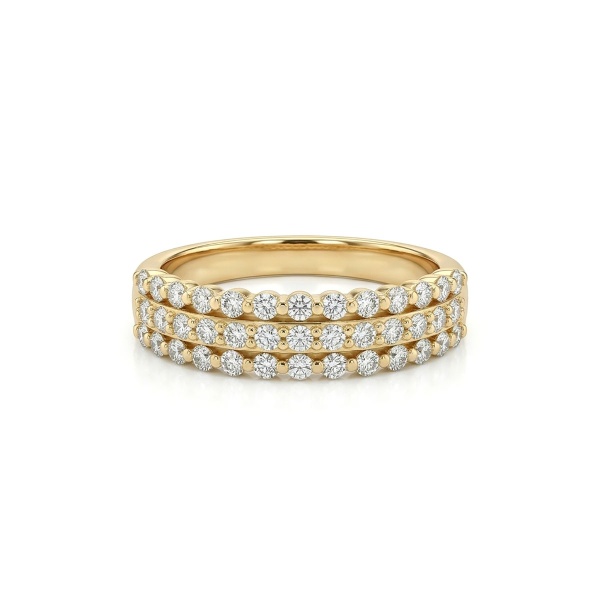 Кольцо из желтого золота с бриллиантами