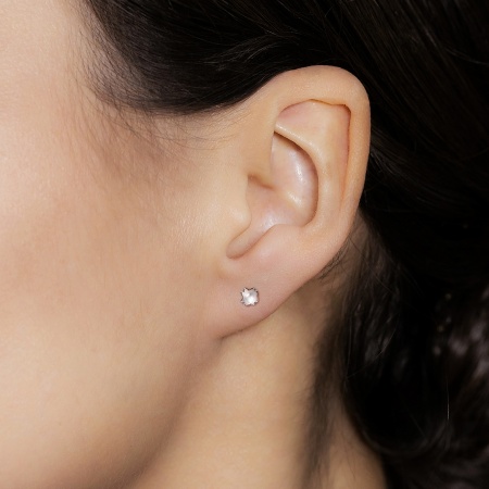 Серьги из белого золота