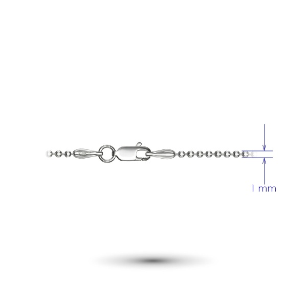 Цепь из белого золота