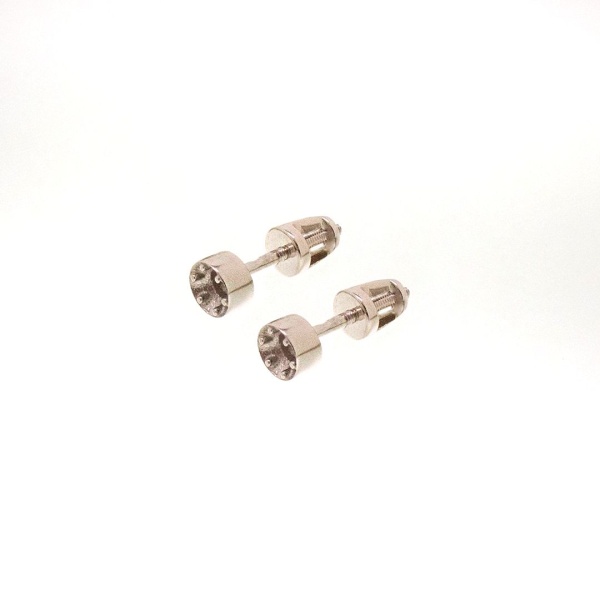 Серьги из белого золота