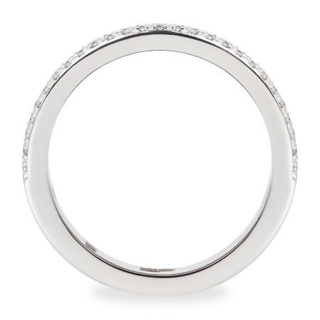 Кольцо из белого золота с бриллиантами