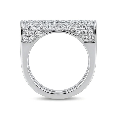 Кольцо из белого золота с бриллиантами