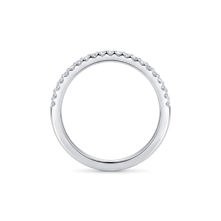 Кольцо из родированного золота с бриллиантами