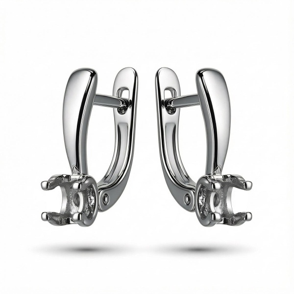 Серьги из белого золота