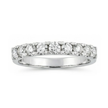 Кольцо из белого золота с бриллиантами