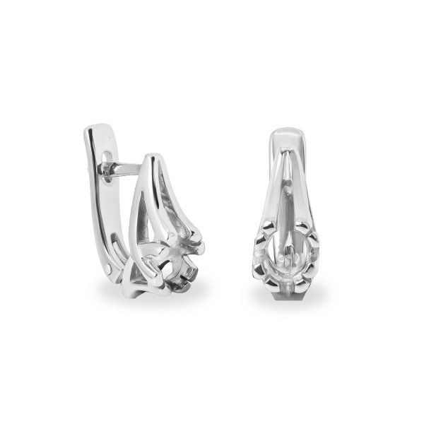 Серьги из белого золота