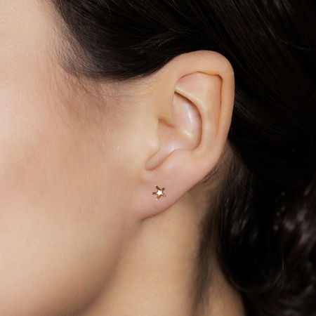 Серьги из красного золота