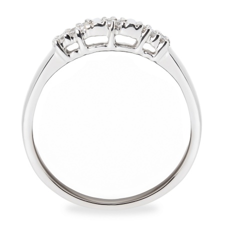 Кольцо из белого золота с бриллиантами