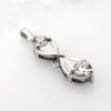 Подвеска из белого золота с бриллиантами